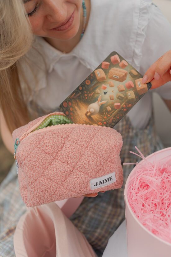 Kosmētikas somiņa "Rozā flamingo"